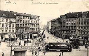 Ansichtskarte / Postkarte Berlin Kreuzberg, Heinrichplatz, Mariannenstraße, Straßenbahn, Möbelmag...