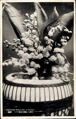 Ansichtskarte / Postkarte Maiglöckchen in einer Blumenvase