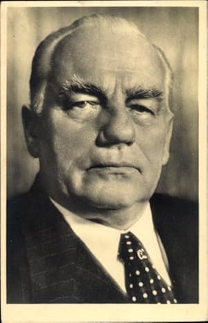 Ansichtskarte / Postkarte Wilhelm Pieck, Präsident der DDR von 194 bis 1960