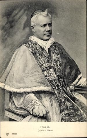Ansichtskarte / Postkarte Papst Pius X., Porträt