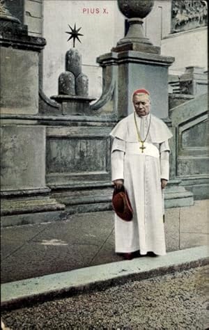 Ansichtskarte / Postkarte Papst Pius X., Porträt