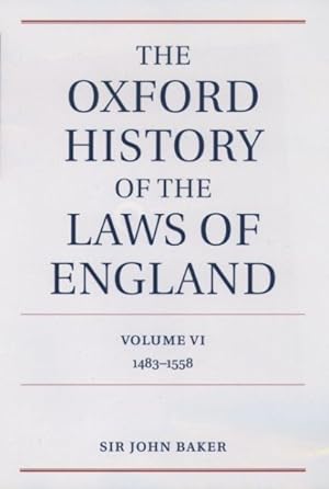 Seller image for Oxford History of the Laws of England : 1483-1558 for sale by GreatBookPrices