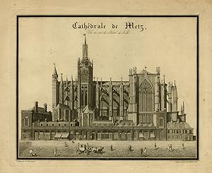 Antique Print-Architecture-View of the Cathedral of Metz-Anonymous-ca. 1835