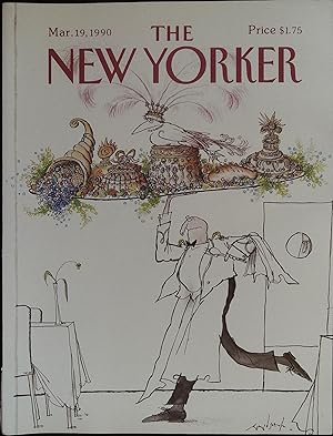 The New Yorker March 19, 1990 Ronald Searle FRONT COVER ONLY