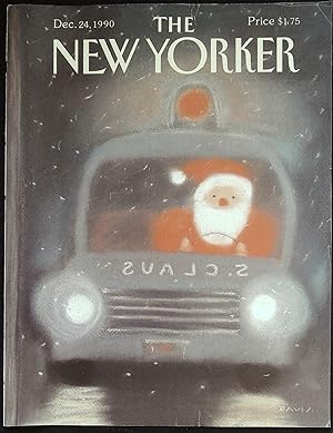The New Yorker December 24, 1990 Susan Davis FRONT COVER ONLY