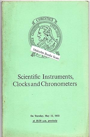 Scientific Instruments, Clocks and Chronometers, Christies auction catalogue May 15th 1973