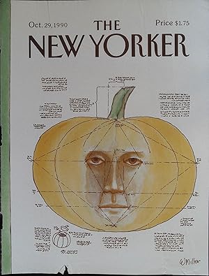 The New Yorker October 29, 1990 Warren Miller FRONT COVER ONLY