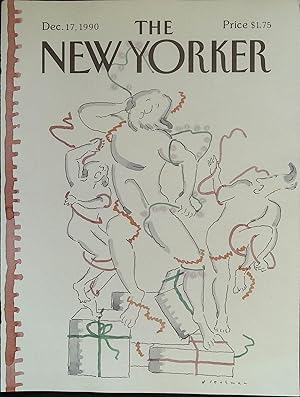 The New Yorker December 17, 1990 R.O. Blechman FRONT COVER ONLY