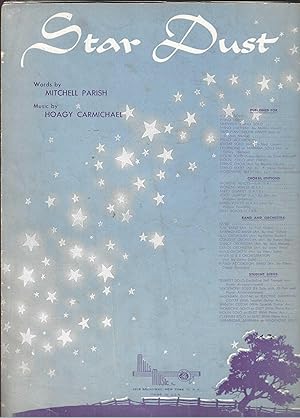 Image du vendeur pour STAR DUST MITCHELL PARISH 1929 SHEET MUSIC SHEET MUSIC 363 mis en vente par Vada's Book Store