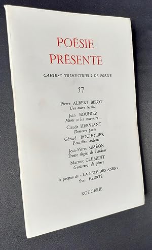 Seller image for Posie prsente. Cahiers trimestriels de posie. N57, dcembre 1985. for sale by Le Livre  Venir