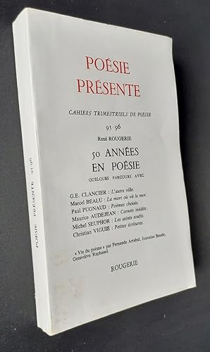 Poésie présente. Cahiers trimestriels de poésie. N°95-96, septembre 1995.