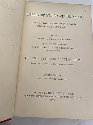 The Catholic Controversy: Works of this Doctor of the Church translated into English (Library of ...