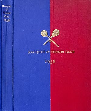 Club Book For 1938 Racquet And Tennis Club