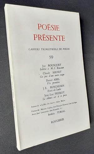 Poésie présente. Cahiers trimestriels de poésie. N°59, juin 1986.