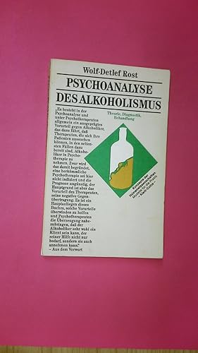 Bild des Verkufers fr PSYCHOANALYSE DES ALKOHOLISMUS. Theorie, Diagnostik, Behandlung zum Verkauf von HPI, Inhaber Uwe Hammermller