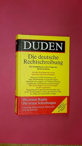 Bild des Verkufers fr DUDEN. Rechtschreibung der deutschen Sprache zum Verkauf von Butterfly Books GmbH & Co. KG