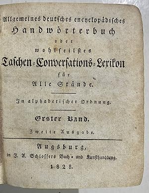 Allgemeines deutsches encyclopädisches Handwörterbuch oder wohlfeilstes Taschen-Conversations-Lex...