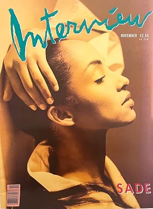 Interview magazine November 1988 (Sade cover)