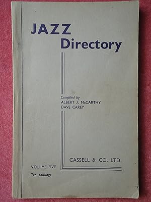 Seller image for THE DIRECTORY OF RECORDED JAZZ AND SWING MUSIC (Including Gospel and Blues Records). Volume Five (J-Kirk) for sale by GfB, the Colchester Bookshop