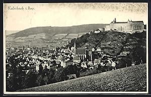 Bild des Verkufers fr Ansichtskarte Kulmbach i. Bay., Teilansicht mit Schloss zum Verkauf von Bartko-Reher