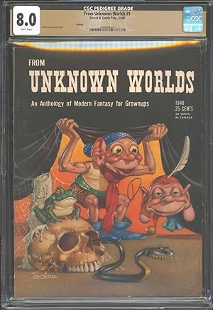 From Unknown Worlds 1948, #1. CGC Yakima Pedigree 8.0