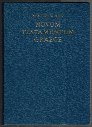 Novum Testamentum Graece apparatum criticum recensuerunt et editionem novis curis elaboraverunt K...