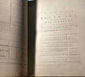 Seller image for A Voyage to the South Sea, undertaken by command of His Majesty, for the purpose conveying the bread-fruit tree to the West Indies, In His Majesty's Ship the Bounty, commanded by Lieutenant William Bligh. Including an Account of the Mutiny on board te Said Ship. for sale by Anah Dunsheath RareBooks ABA ANZAAB ILAB