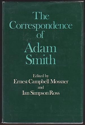 Bild des Verkufers fr THE CORRESPONDENCE OF ADAM SMITH zum Verkauf von Easton's Books, Inc.
