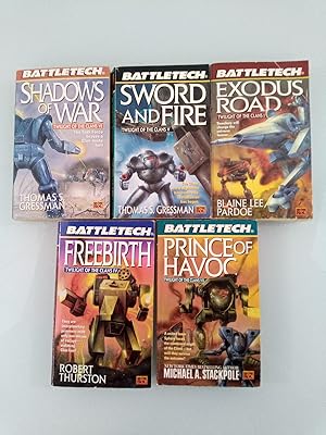Konvolut: 5 Bücher Battletech verschiedene Autoren
