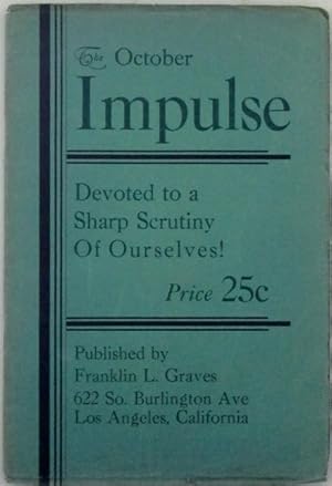 The Impulse. Promoting Efficiency in Daily Life. October, 1929