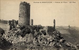 Ansichtskarte / Postkarte Montluçon Allier, Chateau de lOurs