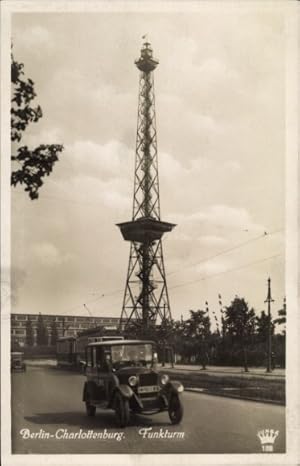 Ansichtskarte / Postkarte Berlin Charlottenburg Westend, Funkturm, Berliner Verkehr