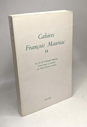 Cahiers numéro 14 / François Mauriac