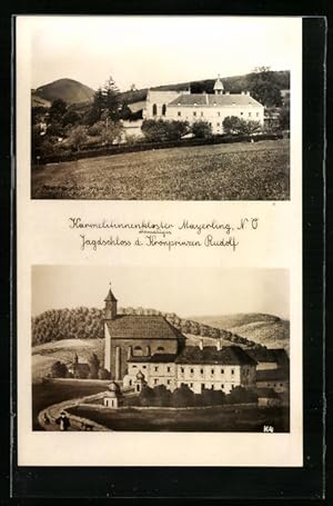 Ansichtskarte Mayerling, Karmelitinnenkloster, Jagdschloss des Kronprinzen Rudolf