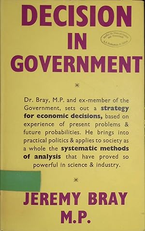 Seller image for Decision in Government for sale by books4less (Versandantiquariat Petra Gros GmbH & Co. KG)