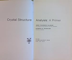 Immagine del venditore per Crystal Structure Analysis: A Primer venduto da books4less (Versandantiquariat Petra Gros GmbH & Co. KG)