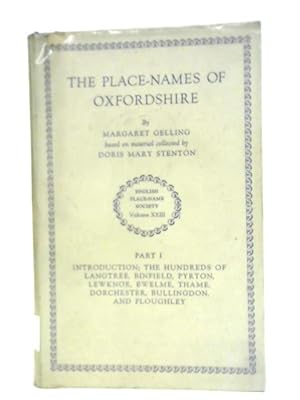 Immagine del venditore per English Place-Name Society: Volume 23, The Place-Names of Oxfordshire, Part 1 venduto da World of Rare Books