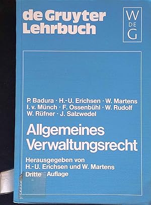 Bild des Verkufers fr Allgemeines Verwaltungsrecht. zum Verkauf von books4less (Versandantiquariat Petra Gros GmbH & Co. KG)