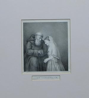 The Confession - orignal circa 1840 engraving