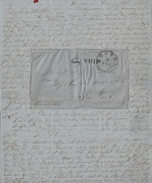 Seller image for 1858 - A humorous and detailed sea voyage journal kept by a molasses importer who traveled from New York City to St. Thomas in the West Indies for sale by Kurt A. Sanftleben, LLC