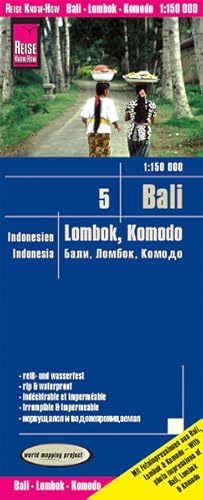 Bild des Verkufers fr Reise Know-How Landkarte Bali, Lombok, Komodo (1:150.000) - Indonesien 5 world mapping project zum Verkauf von primatexxt Buchversand