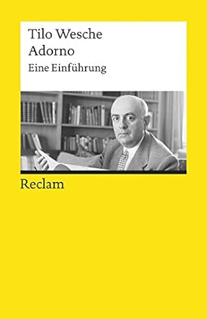 Seller image for Adorno : eine philosophische Einfhrung. Reclams Universal-Bibliothek ; 19506, for sale by nika-books, art & crafts GbR