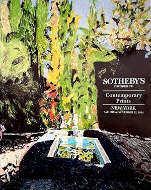 Contemporary Prints New York Saturday, November 12 1994 (auction code: 6623 "LOUISE") [including ...