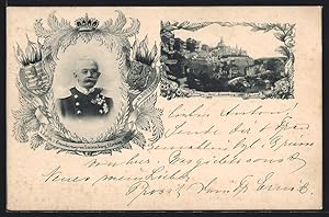 Ansichtskarte Adolph Grossherzog von Luxemburg, Totalansicht von Luxemburg