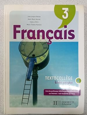 Seller image for Franais. Niveau 3e. Per le Scuole superiori for sale by Dmons et Merveilles