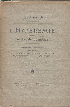 Seller image for L'hypermie et son action thrapeutique for sale by Librairie Lalibela