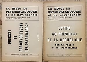 Seller image for La Revue de Psychokladologie et de psychothie, Nos. 1 et 2 for sale by Largine