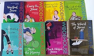 Seller image for 8 x Jeeves and Wooster novels - Carry On Jeeves, Much Obliged Jeeves, Very Good Jeeves, Jeeves and the Feudal Spirit, The Code of the Woosters, The World of Jeeves, The Mating Season, and Joy in the Morning for sale by Your Book Soon