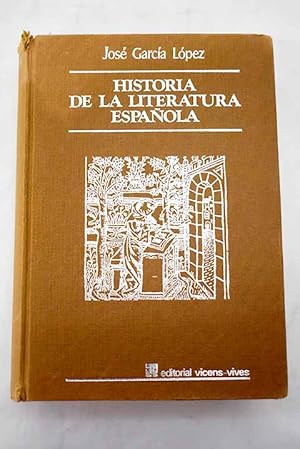 Imagen del vendedor de Historia de la literatura espaola a la venta por Alcan Libros