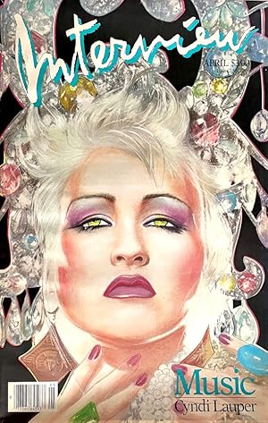 Interview magazine April 1986 Music Issue (Cyndi Lauper cover)